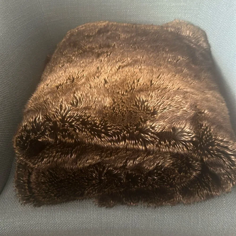 Ballard Design Lush Faux Fur Throw